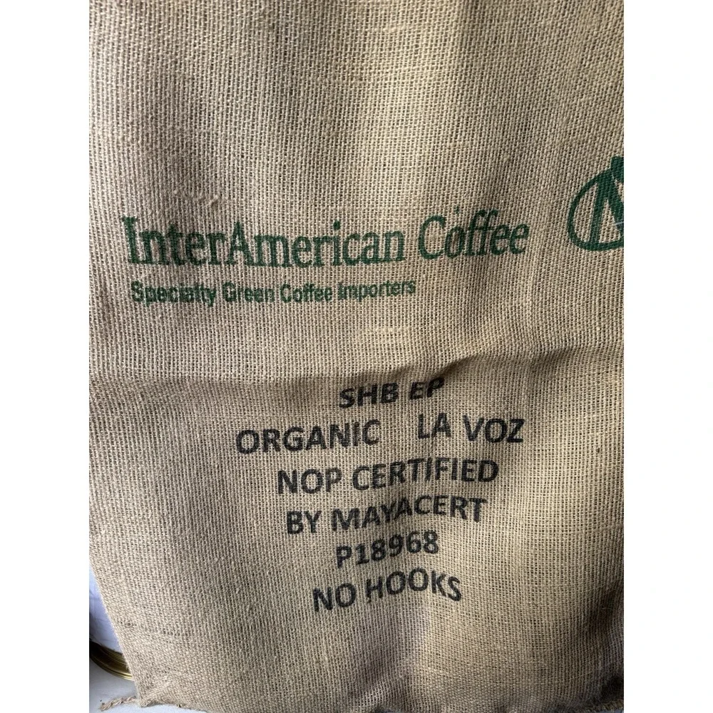 Two Lg Burlap Jute 44x28